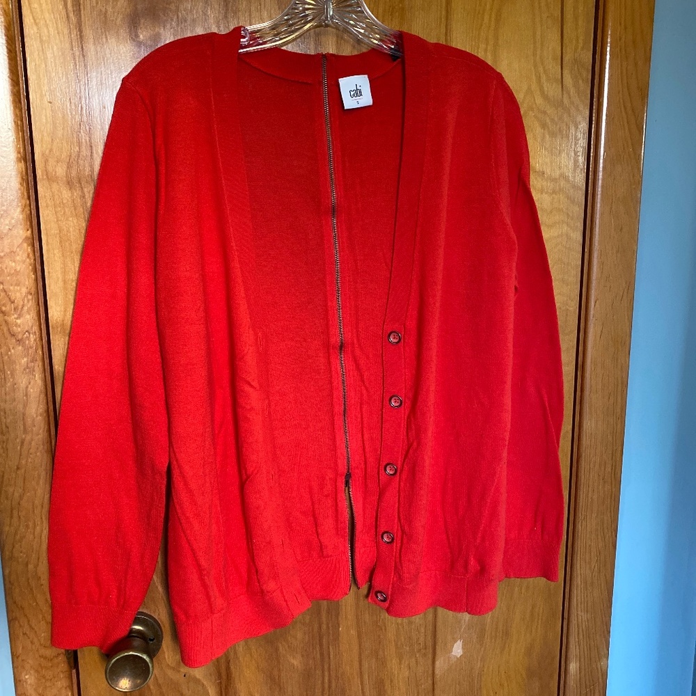 CAbi 3155, Cobblestone Cardigan, small